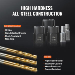 Bolt & Screw Extractor Set 48PCs