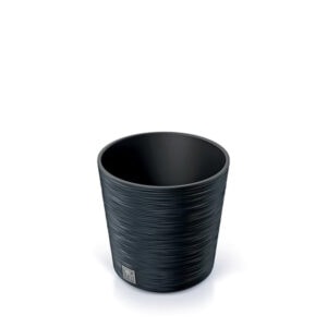 Prosperplast DFR250 Furu round flowerpot, durable plastic planter for indoor and outdoor use.