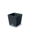 Prosperplast DFS240 Furu Square Low Flowerpot, ideal for modern garden decor.