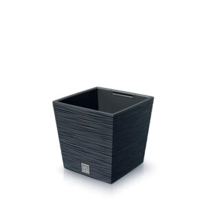 Prosperplast DFS240 Furu Square Low Flowerpot, ideal for modern garden decor.