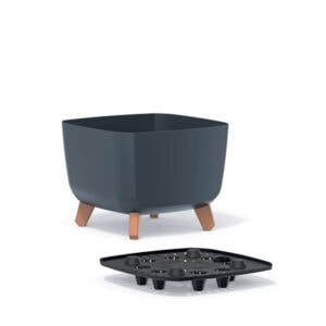 SAKR Building Materials: Prosperplast DGQL400 flowerpot, durable plastic, and stylish design.