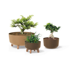 Prosperplast Gracia ECO Wood Flowerpot DGRL350W – 13.8L Natural Wood Effect Planter 339mm