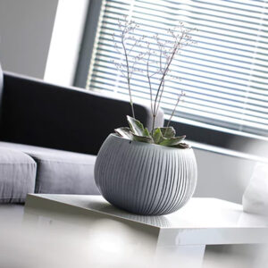 Prosperplast DKB290 concrete flowerpot, modern design for indoor and outdoor use.