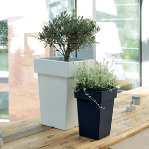 Prosperplast DLOFQ300-S433 Lofly Square Flowerpot for indoor and outdoor use.