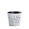 Prosperplast DSR190 sandy round flowerpot, durable plastic planter for indoor and outdoor use.