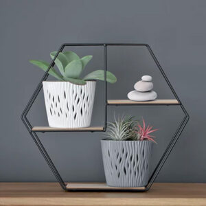 Prosperplast DSR190 sandy round flowerpot with modern design.