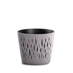 Prosperplast DSR260 Sandy Round Flowerpot for indoor and outdoor use.