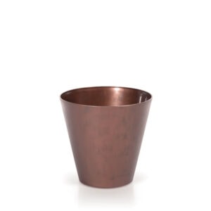 SAKR Building Materials Corten flowerpot, round design, durable garden planter.