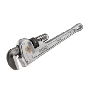 RIDGID Aluminum Straight Pipe Wrench – Lightweight Heavy-Duty Pipe Tool (14” & 18”)