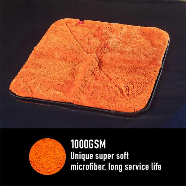 Maxshine 1064040O 1000GSM Little Orange Drying Microfiber Towel – Ultra Absorbent Drying Cloth