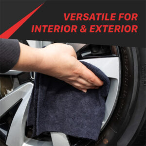 Maxshine 1104040B 330GSM Microfiber All Purpose Towels – Low Pile Detailing Cloths (5 Pack)