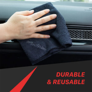 Maxshine 1104040B 330GSM Microfiber All Purpose Towels – Low Pile Detailing Cloths (5 Pack)