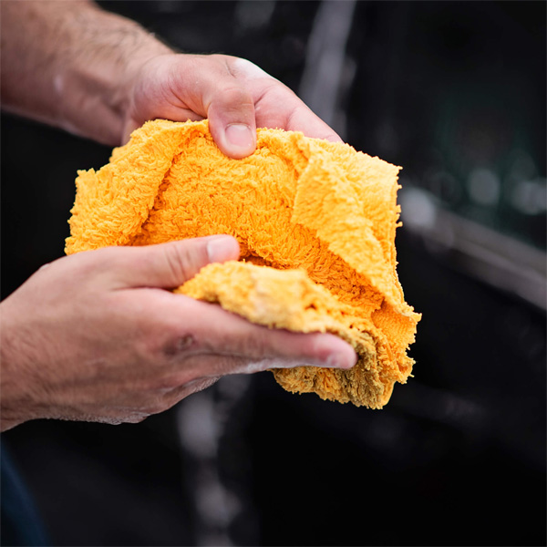 Maxshine 1240405Y 380GSM Polish Removal Microfiber Towel – Edgeless Buffing Cloth (5 Pack)