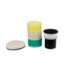 Cleaning sponge and scrubber set for building materials and surfaces.