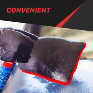 Cleaning sponge and spray for building maintenance and surface cleaning.