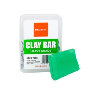 Heavy-duty clay bar for car detailing, MaxShine, 50g pack, high-quality detailing clay.