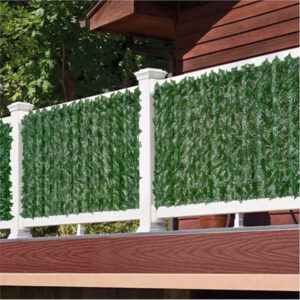 Artificial Hedge Privacy Screen Fence Panel 1×3m – UV-Resistant Green Wall