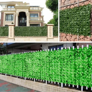 Artificial Hedge Privacy Screen Fence Panel 1×3m – UV-Resistant Green Wall