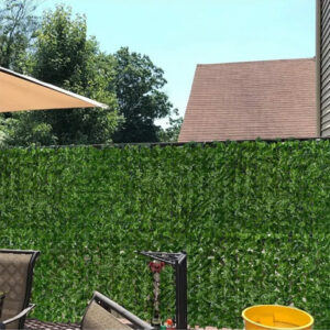 Artificial Hedge Privacy Screen Fence Panel 1×3m – UV-Resistant Green Wall