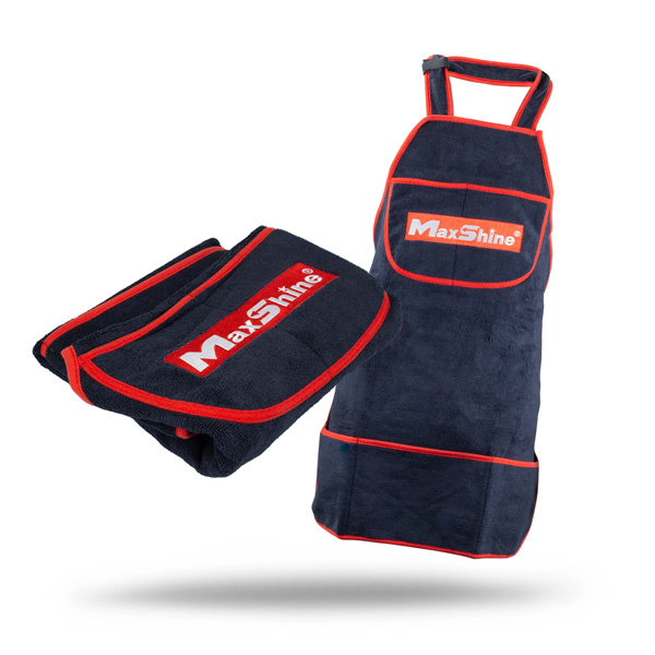 Maxshine 7011001 330GSM Microfiber Detailing Apron – Protective Car Care Work Apron