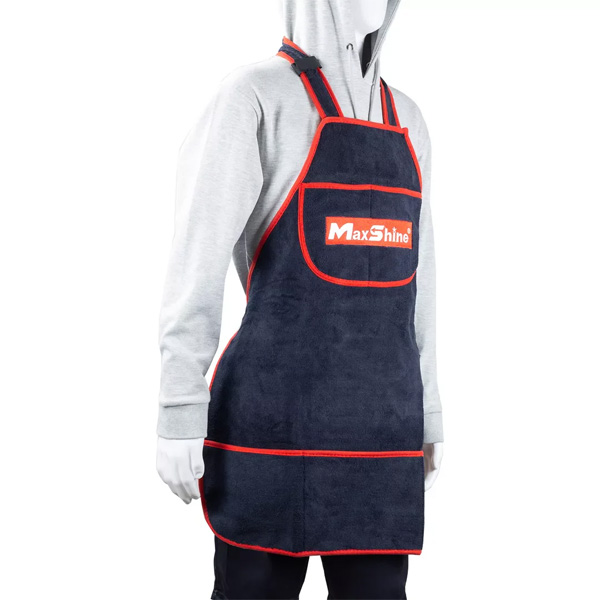 Maxshine 7011001 330GSM Microfiber Detailing Apron – Protective Car Care Work Apron