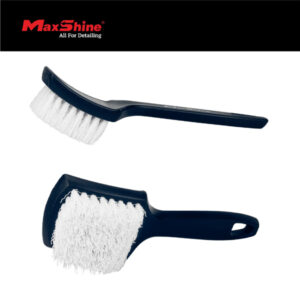 Maxshine 7011003 Tire Scrub Brush – Heavy-Duty Curved Wheel & Tire Cleaning Brush with Stiff Bristles