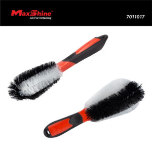 Maxshine 7011017 360° Wheel and Car Engine Brush – Long Handle Detailing Brush for Wheels & Engine Bays