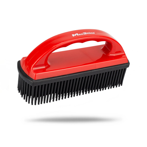 Maxshine 7011023 Car Carpet Lint & Hair Removal Brush – Electrostatic Rubber Pet Hair Remover