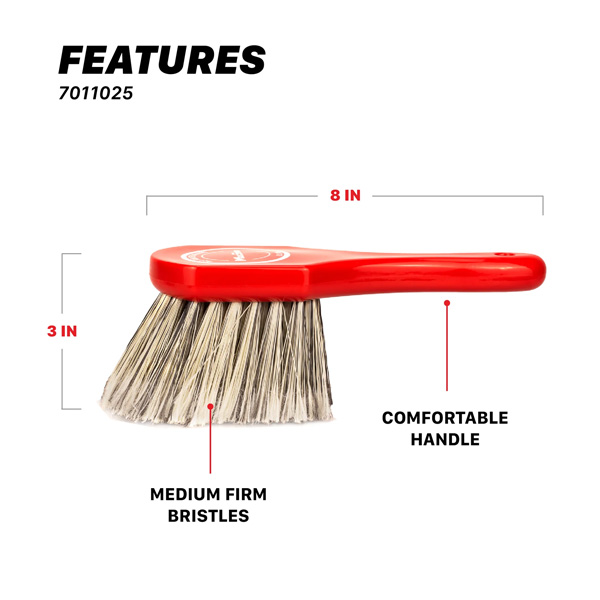 Maxshine 7011025 Medium-Duty Wheel & Body Brush – Exterior, Wheel & Engine Bay Cleaning Brush