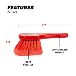 Maxshine 7011026 Car Wheel Brush – Medium-Duty Exterior Wheel & Rim Cleaning Brush with PVC Bristles