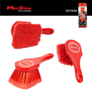Maxshine 7011026 Car Wheel Brush – Medium-Duty Exterior Wheel & Rim Cleaning Brush with PVC Bristles