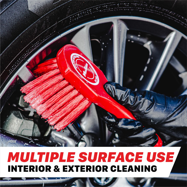 Maxshine 7011026 Car Wheel Brush – Medium-Duty Exterior Wheel & Rim Cleaning Brush with PVC Bristles