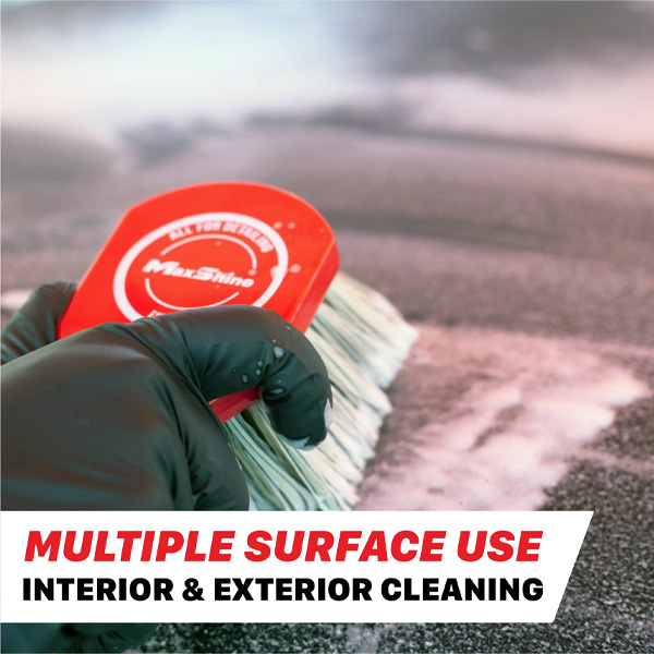Maxshine 7011025 Medium-Duty Wheel & Body Brush – Exterior, Wheel & Engine Bay Cleaning Brush