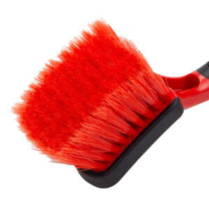 Maxshine 7011032 Soft Grip Rim Cleaning Brush – Light-Duty Wheel Detailing Brush with Medium Handle