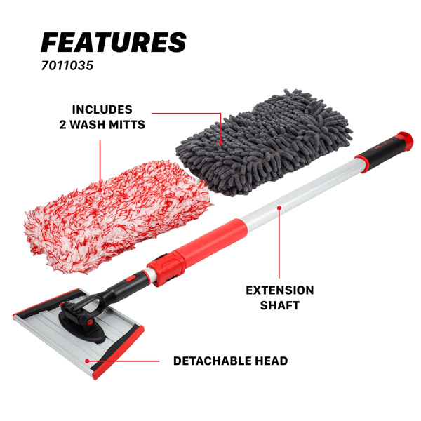 Maxshine 7011035 IncrediStick Extendable Microfiber Wash Mitt