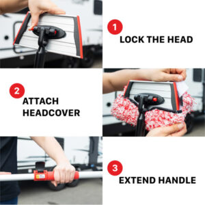 Maxshine 7011035 IncrediStick Extendable Microfiber Wash Mitt