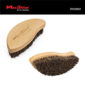 Maxshine 7012003 Ergonomic Interior Detailing Brush – Soft Horsehair & PP Car Interior Cleaning Brush
