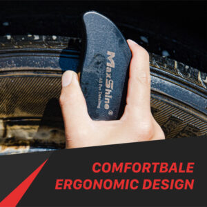 Maxshine 7012004 Ergonomic Tire Cleaning Brush – Heavy-Duty Wheel & Tire Detailing Brush