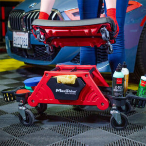 Maxshine 702309-P Modular Detailing Creeper Seat – Multifunction Rolling Garage Creeper