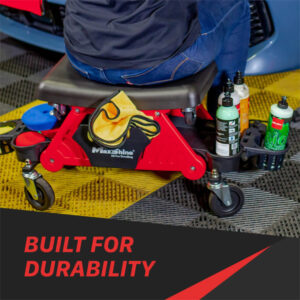 Maxshine 702309-P Modular Detailing Creeper Seat – Multifunction Rolling Garage Creeper