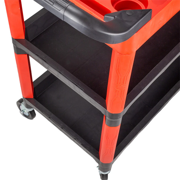 Maxshine 702312 Detailing Cart – Premium Heavy Duty 3-Tier Rolling Tool Storage Cart