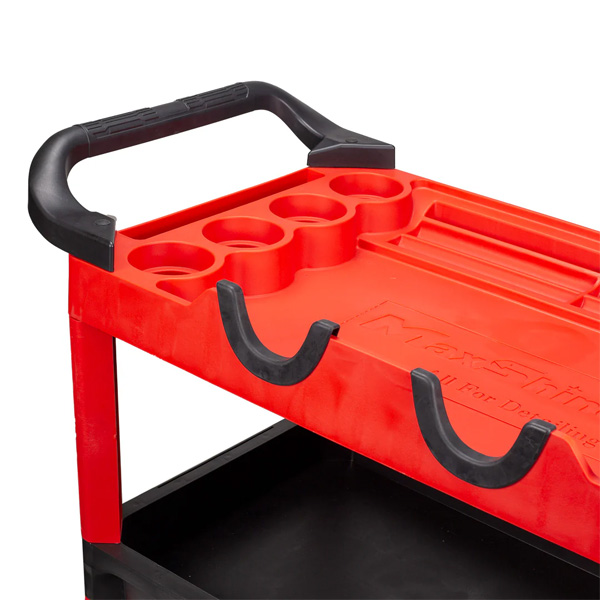 Maxshine 702312 Detailing Cart – Premium Heavy Duty 3-Tier Rolling Tool Storage Cart