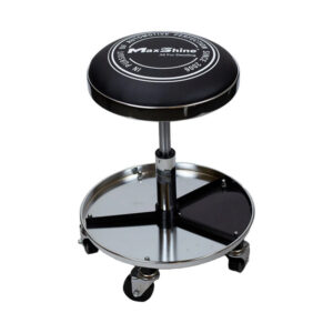 Maxshine 702315 Detailing Stool with Tool Tray – Adjustable Swivel Garage Seat