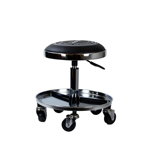 Maxshine 702315 Detailing Stool with Tool Tray – Adjustable Swivel Garage Seat