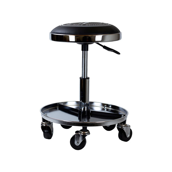 Maxshine 702315 Detailing Stool with Tool Tray – Adjustable Swivel Garage Seat