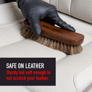 Maxshine 7033007 Horse Hair Brush for Cleaning Upholstery