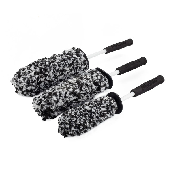Maxshine 704603 Microfiber Wheel Brush Set – Ultra-Soft Scratch-Free Wheel Cleaning Brushes (3 Piece Kit)