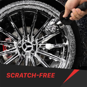 Maxshine 704604 Microfiber Wheel Brush – 45° Angled Reach Wheel & Rim Detailing Brush