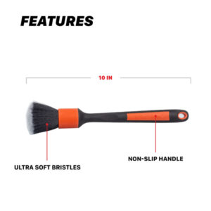 Maxshine 704625 Ever So Soft (ESS) Car Detailing Brushes – Ultra-Soft 612 Nylon Interior Cleaning Brushes for Dashboards, Vents & Trim