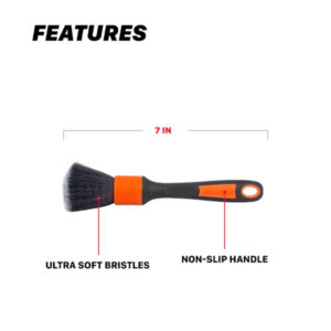 Maxshine 704625 Ever So Soft (ESS) Car Detailing Brushes – Ultra-Soft 612 Nylon Interior Cleaning Brushes for Dashboards, Vents & Trim